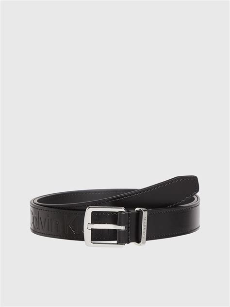 calvin klein unisex leather belt